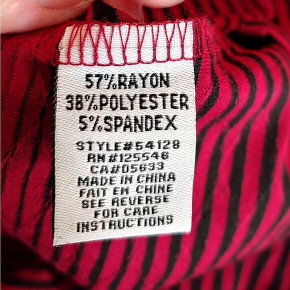 Habitat deep red and black stripe popover tunic XXL - Picture 9 of 10